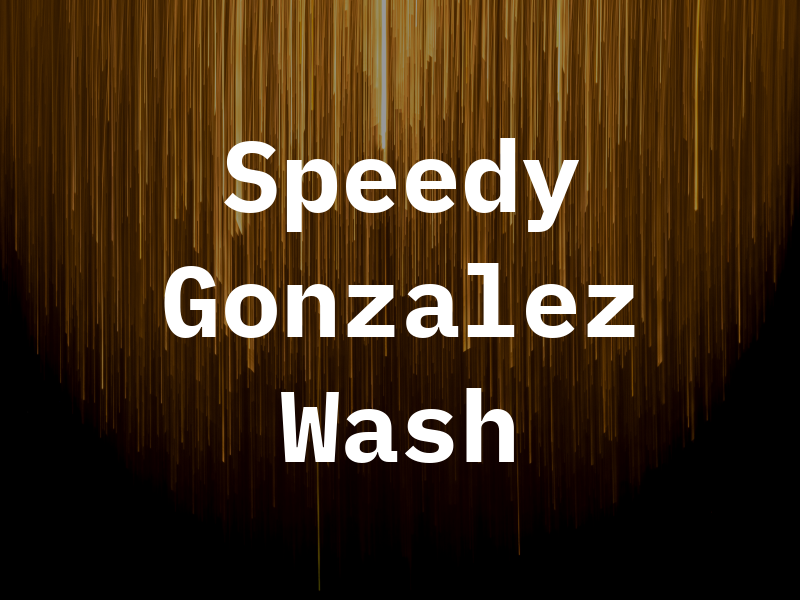 Speedy Gonzalez Car Wash