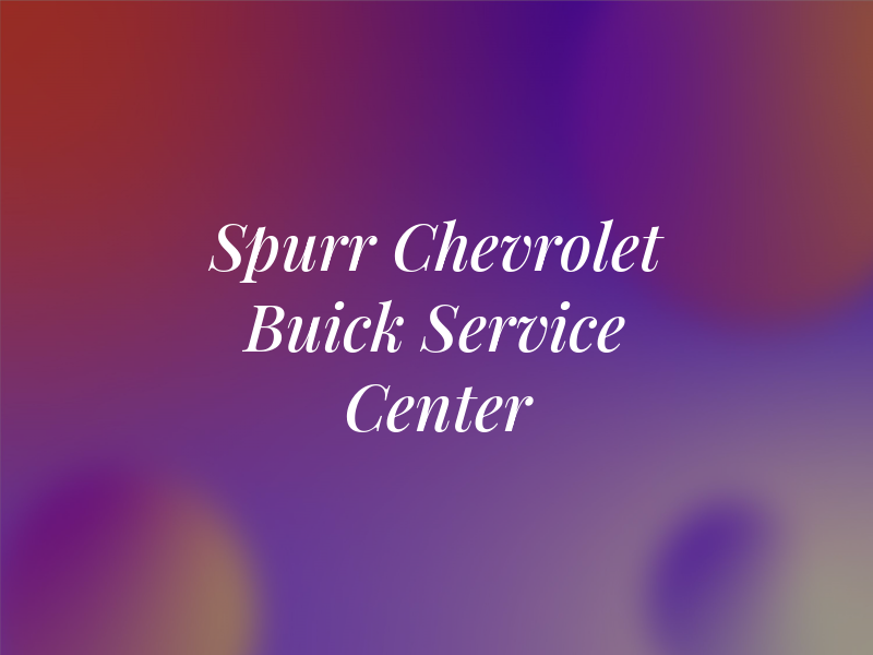 Spurr Chevrolet Buick GMC Service Center