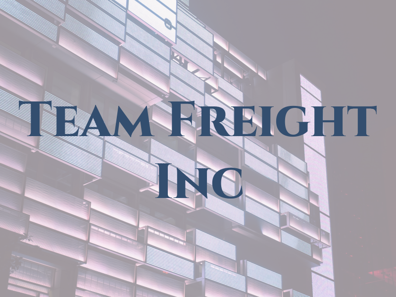 Team Freight Inc