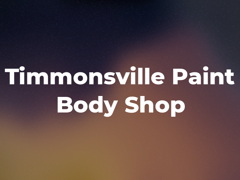 Timmonsville Paint & Body Shop