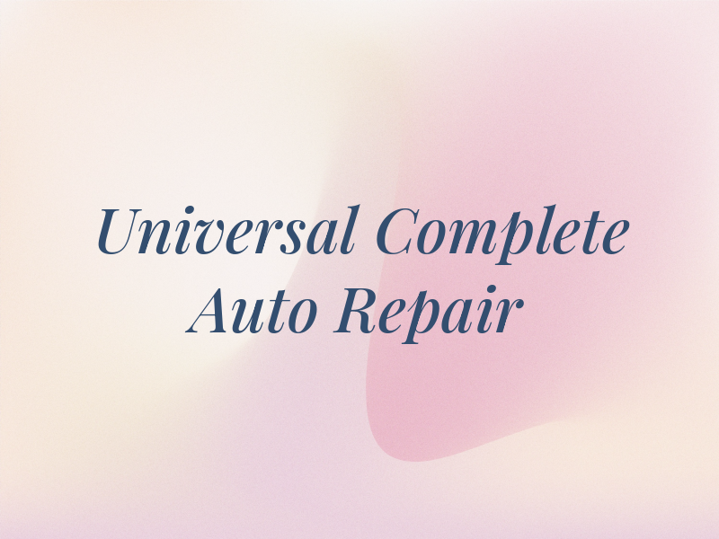 Universal Complete Auto Repair