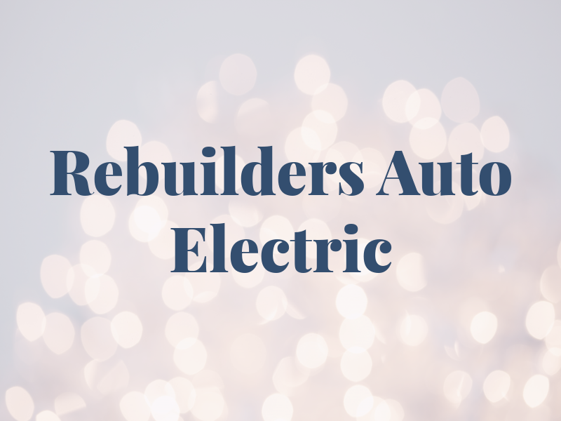 W B Rebuilders Auto Electric
