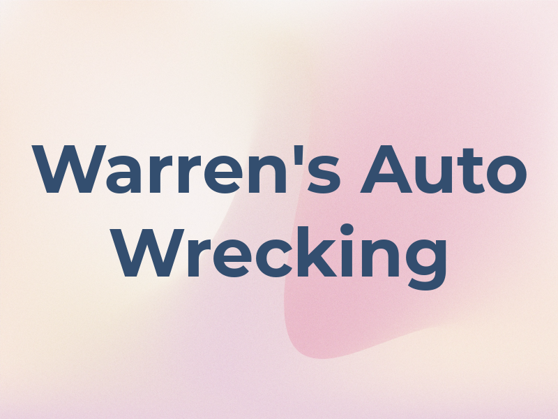Warren's Auto Wrecking