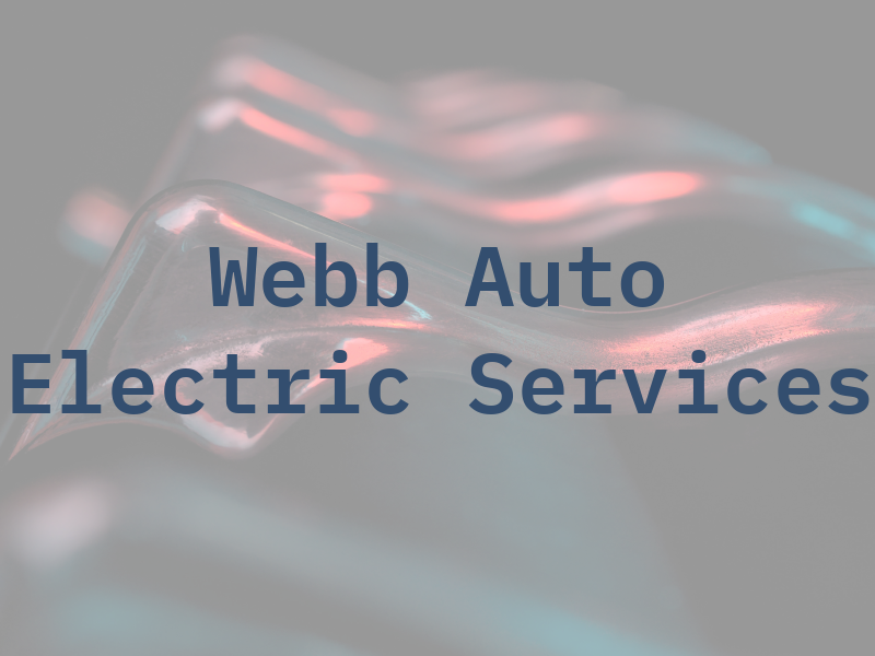 Webb Auto Electric Services