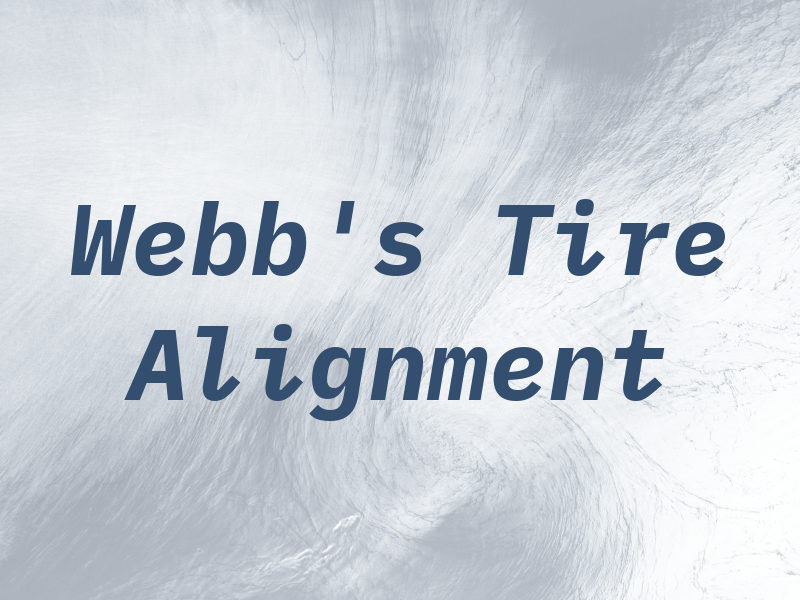 Webb's Tire & Alignment