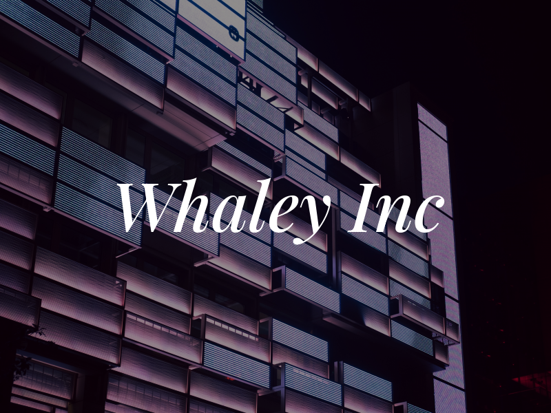Whaley Inc