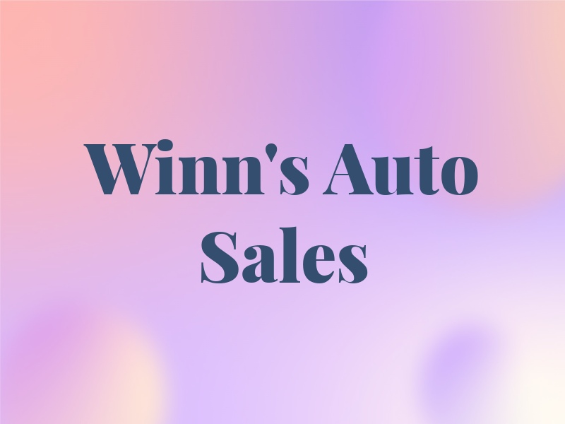 Winn's Auto Sales
