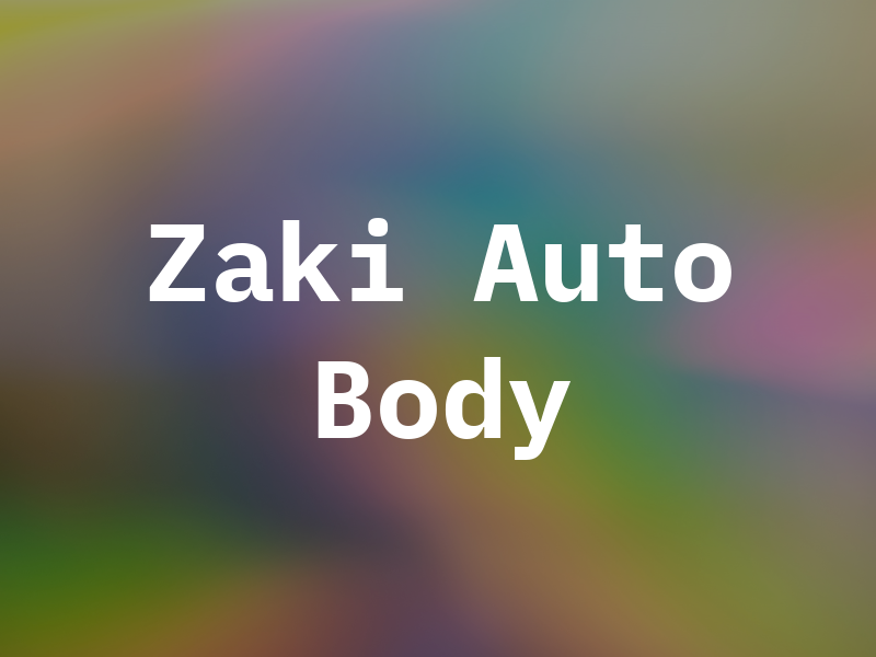 Zaki Auto Body