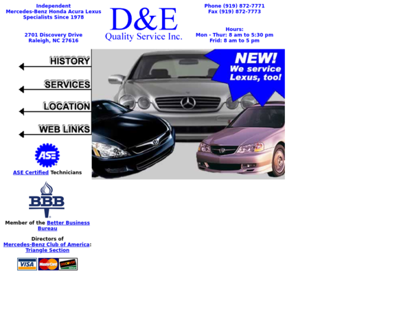 D & E Quality Services Inc