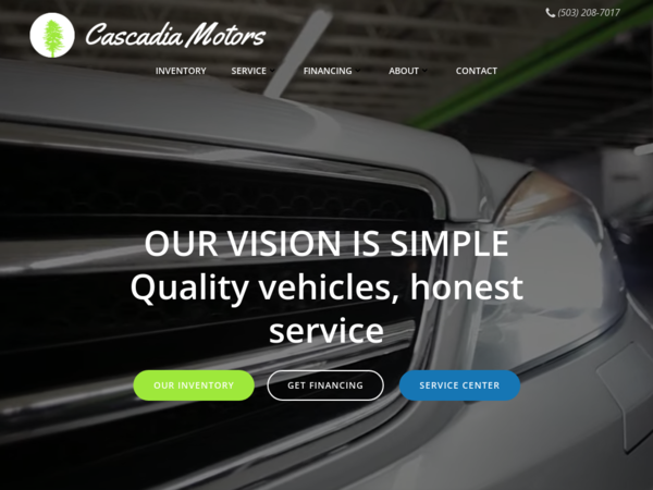Cascadia Motors Service Dept