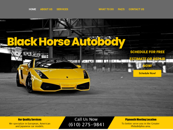 Black Horse Auto Body Shop Inc