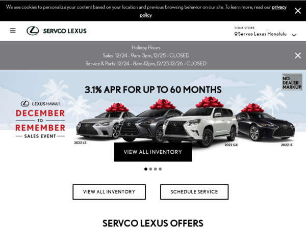 Servco Lexus Honolulu Service & Parts