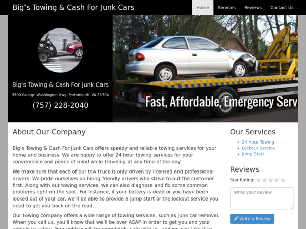 Big's Towing & Cash For Junk Cars