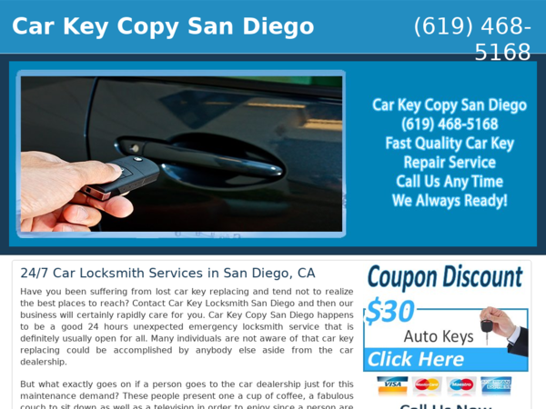 Car Key Copy San Diego