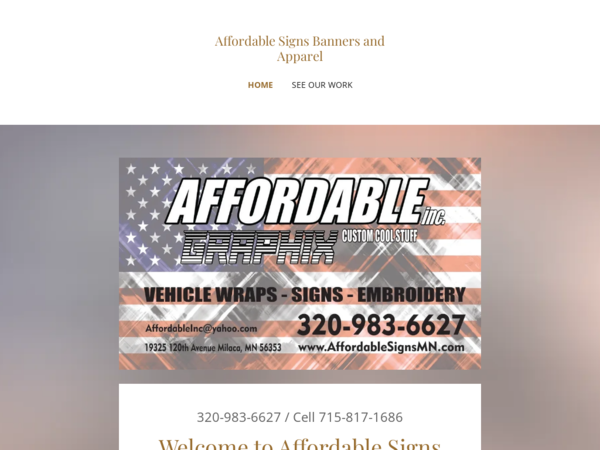 Affordable Inc Signs Banners & Apparel