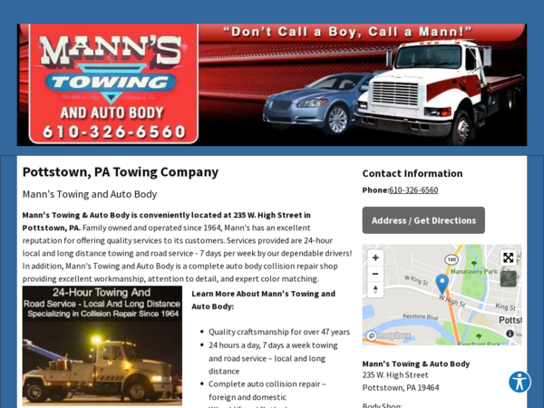 Mann's Towing