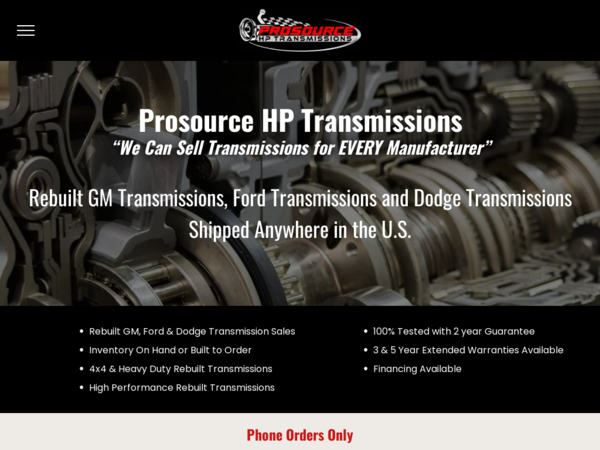 Prosource HP Transmissions