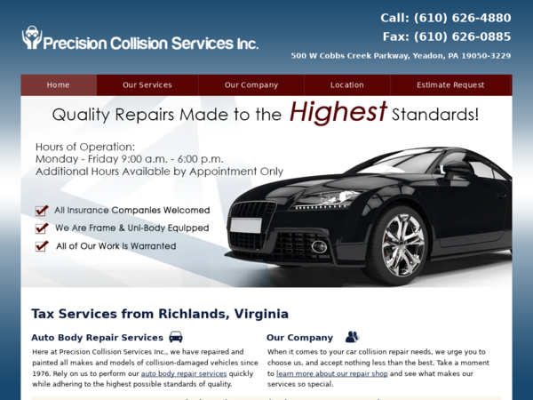 Precision Collision Services Inc