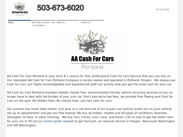 AA Cash 4 Cars Portland