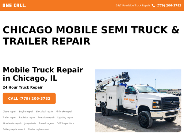 ONE Call Mobile Semi Truck Repair