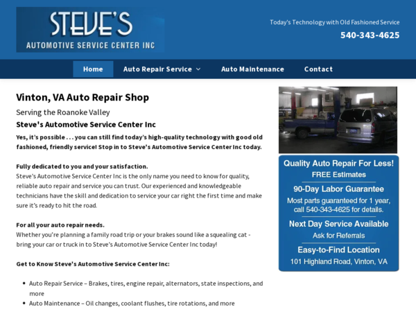 Steve's Automotive Services Inc