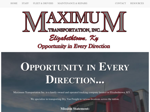 Maximum Transportation