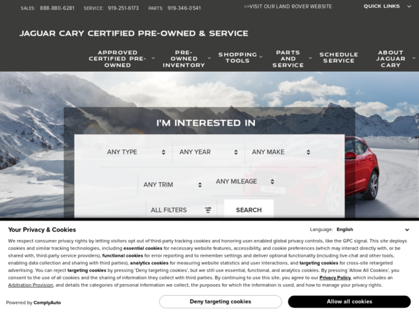 Jaguar Cary Parts