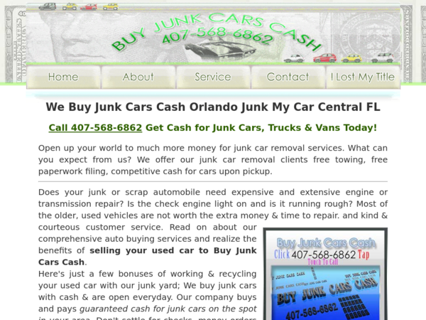 Junk My Car Orlando Cash For Car