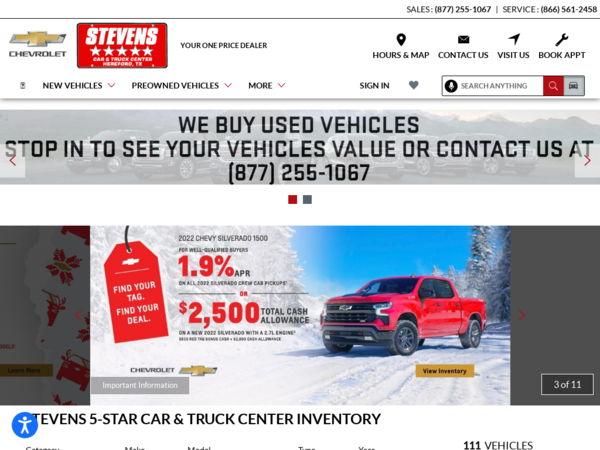 Stevens 5-Star Car & Truck Center Chevrolet Service