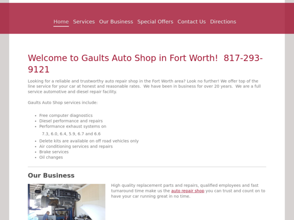 Gault's Auto Shop