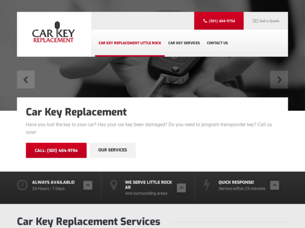 Car Key Replacement Little Rock